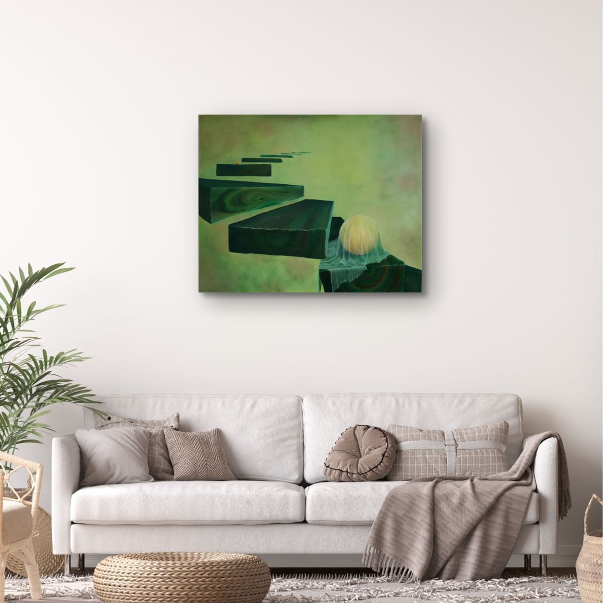 We are all on the stairway - Oljemaleri