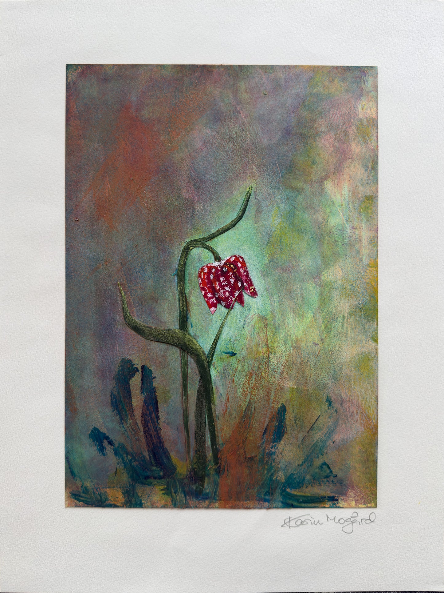 Collage Rutelilje / Checkered Lily nr. 592