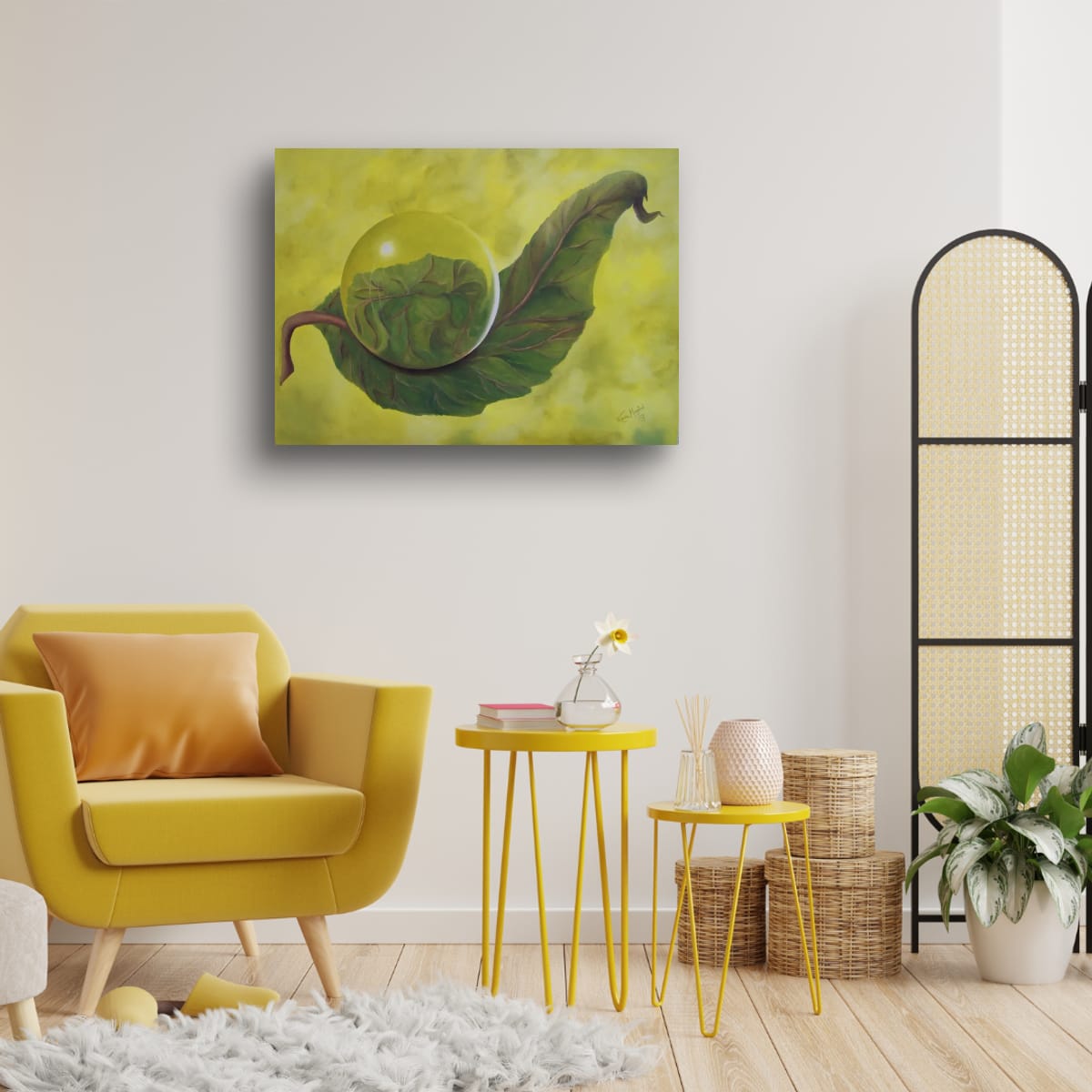 Sitrongul kule på blad