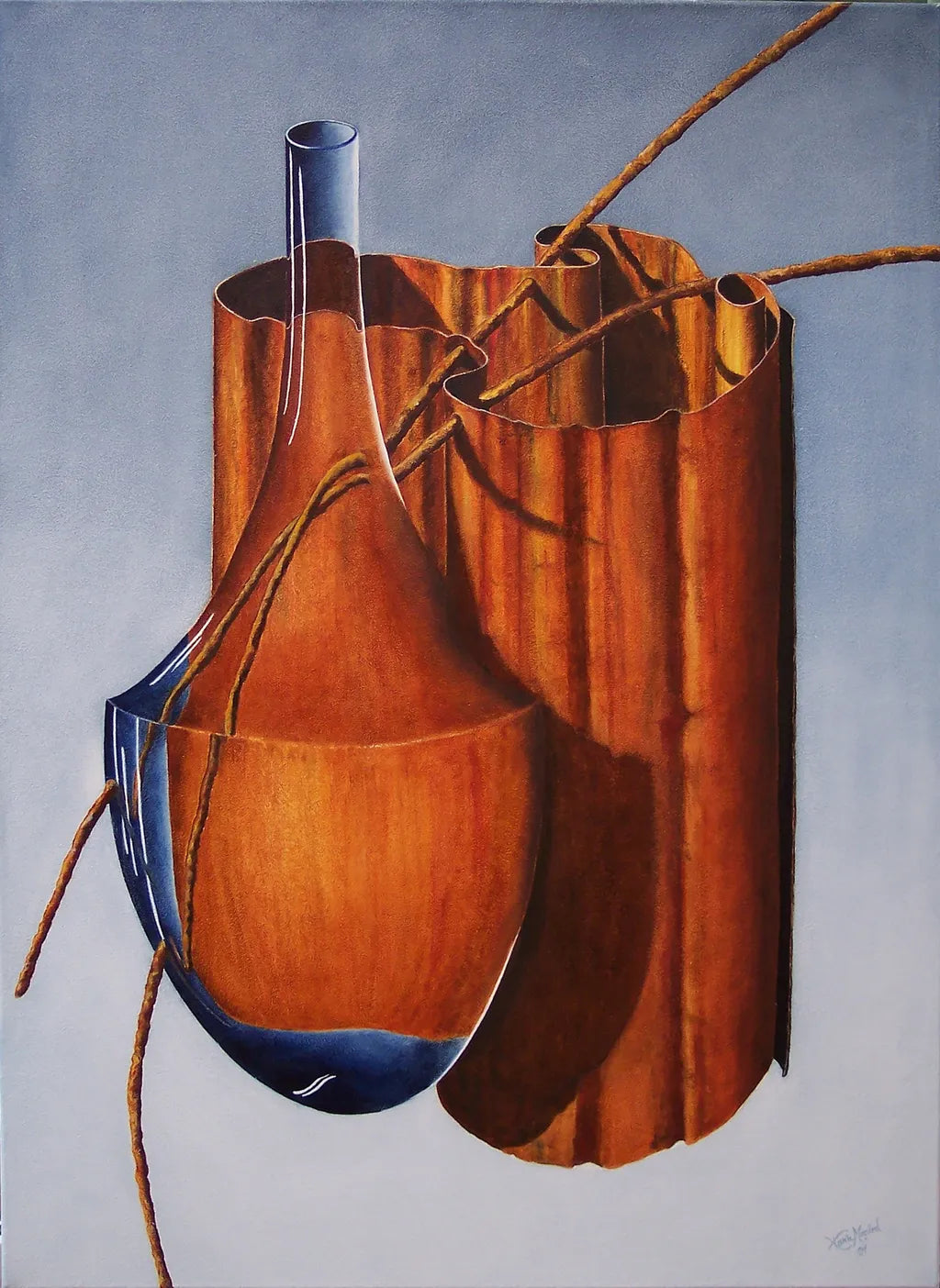 Kollega – portrett av tilstedeværelse, varme og fokus i oljemaleri 100×70 cm