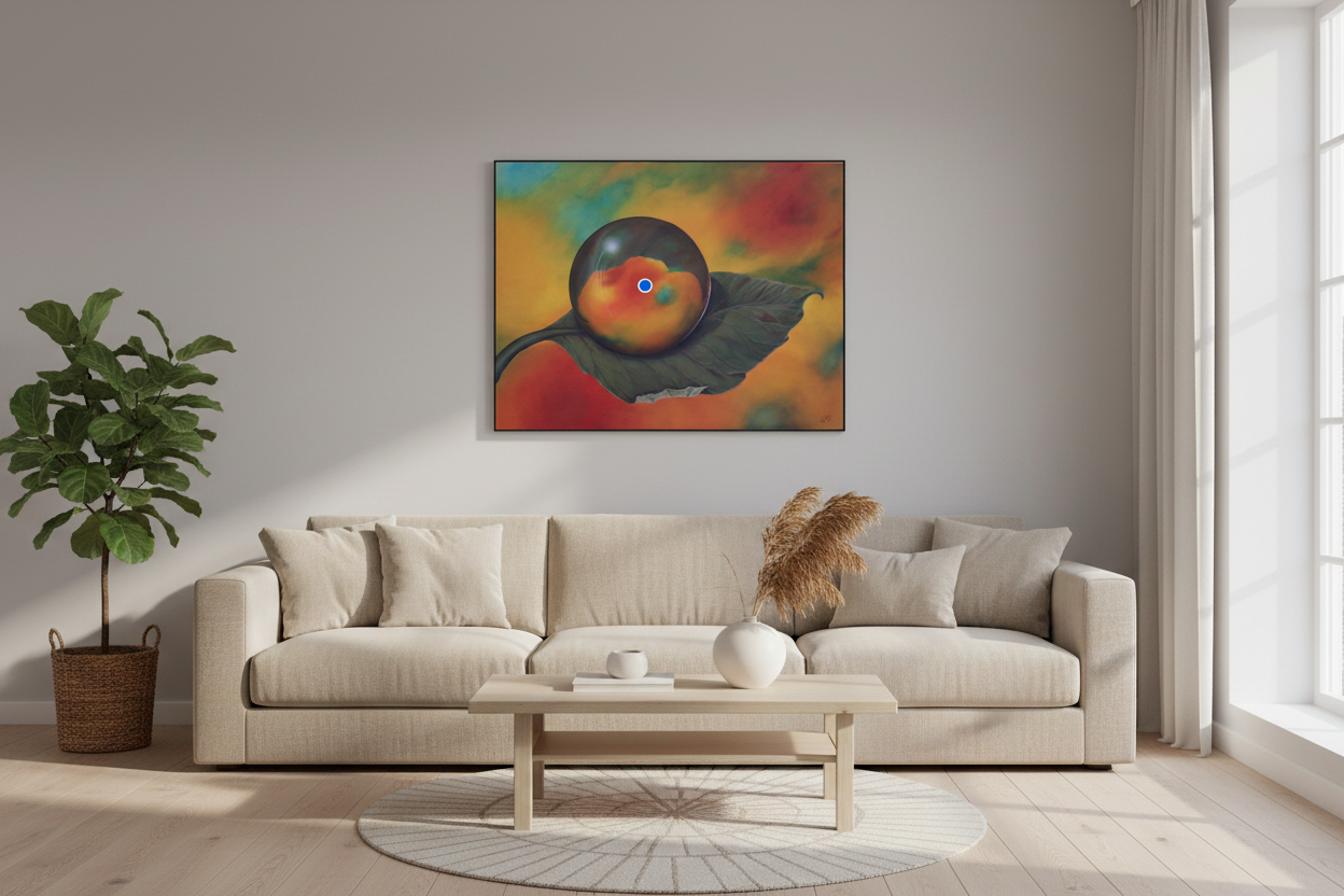 Stue mockup uten ramme